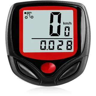 Digitaler Kabelloser Geschwindigkeitsmesser für Fahrrad, Drahtlos Fahrradtacho, Fahrrad-Tachometer, kabellos, wasserdicht, Kilometerzähler, mehrere Funktionen für Arten von Fahrrädern