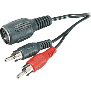 AVK 104 - Audio Adapter, 2x Cinch Stecker auf  5-pol DIN Kupplung