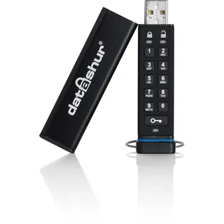 iStorage datAshur 8 GB Secure Flash Drive Password protected Dust & Water Resistant Portable Hardware Encryption