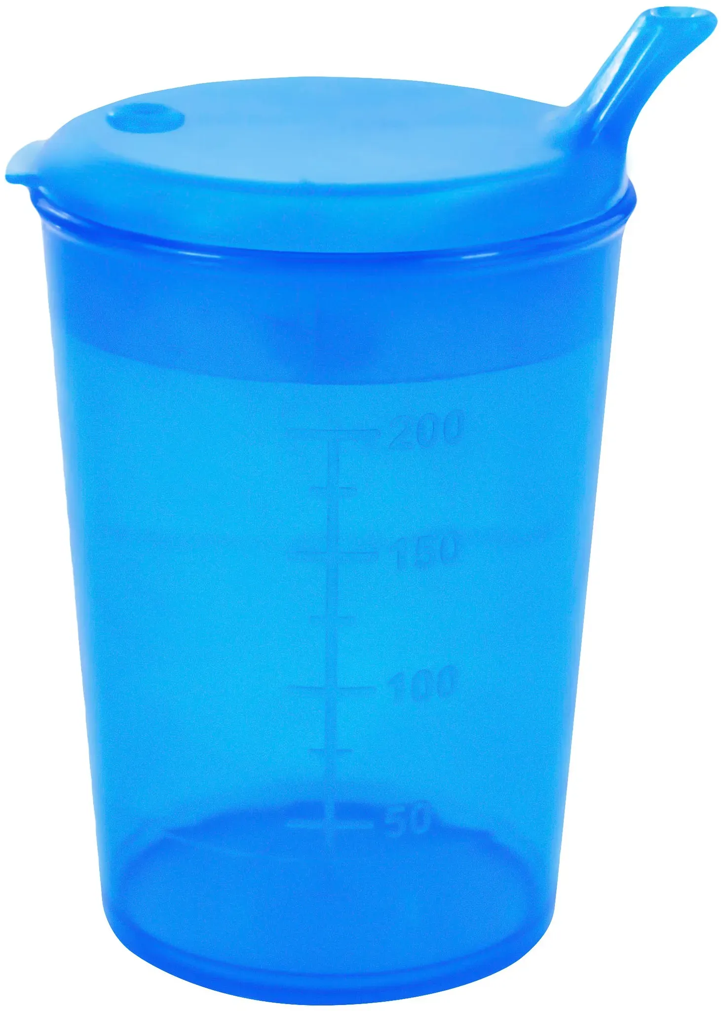 Medi-Inn Schnabelbecher Schnabeltasse Trinkbecher 250 ml blau / Öffnung: 4x4 mm