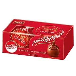 Lindt Pralinen Lindor Milch, 3er Stange, 37g