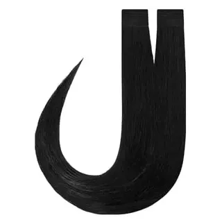 Rapunzel of Sweden Premium Tape Extensions Straight / Classic Tape 4 cm / 8 pieces 1.0 Black 40 cm Haarverlängerung 18 g