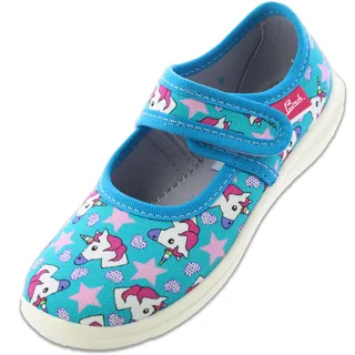 Beck M dchen Unicorn Slipper, Türkis, 24 EU