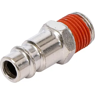 BGS Druckluft-Stecknippel 3222-1, 6,3 mm (1/4") Außengewinde