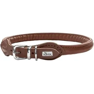 Hunter Round & Soft Halsband Braun 35 cm