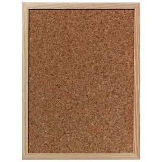 Herlitz 1600006 Kork-Pinnwand mit Holzrahmen, 30 x 40 cm (40 cm x 30 cm)