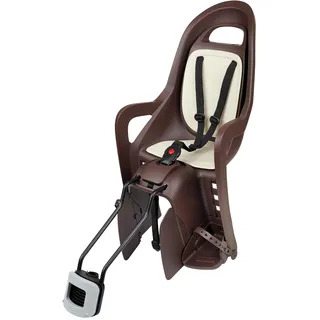 polisport move Groovy 29 Kindersitz Für Fahrrad Hinten - Dark Brown / Brown - Max 22 kg