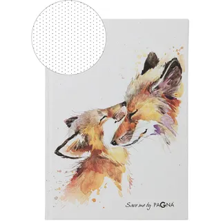 Pagna 26082-15 Notizbuch A5 Fuchs 128S dotted lines, Weiß