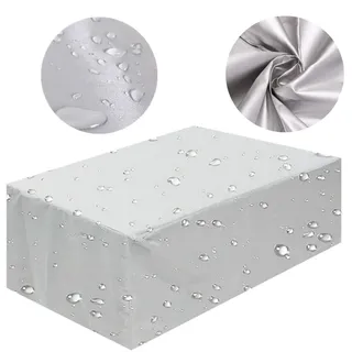Gartentisch Abdeckung 170x90, Schutzhülle Gartentisch 170x90x70cm Abdeckplane für Gartenmöbel Schutzhülle Gartenmöbel Abdeckhaube Rechteckige Winddicht Wasserdicht Anti-UV - (Silber 170x90x70cm)