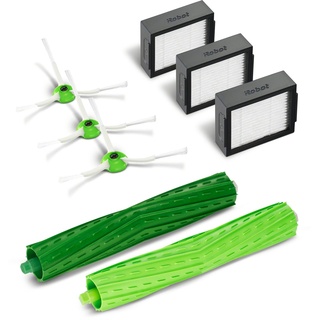 iRobot Originalteile - Wartungskit mit 1 Set Gummibürsten, 3X Eck- und Kantenbürsten (Weiß), 3X Hochleistungsfiltern, für Roomba Combo j5/+, i5/+, i8/+ und Roomba e/i/j-Serien (Nicht Combo j7/+, j9+)