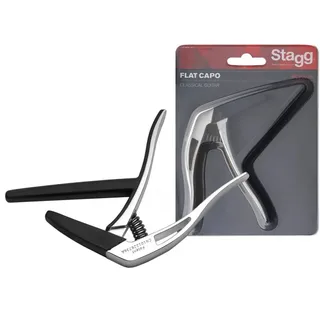 Stagg 25019918 SCPX-FL CR FLAT Trigger CAPO Klassic Gitarre