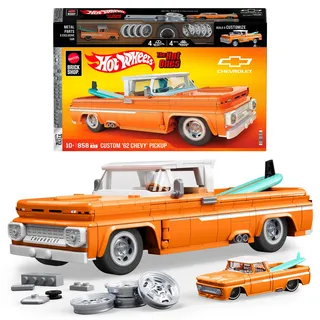 Mattel Brick Shop Hot Wheels Custom ’62 Chevy Pickup Bauset (858 Teile), für Sammler