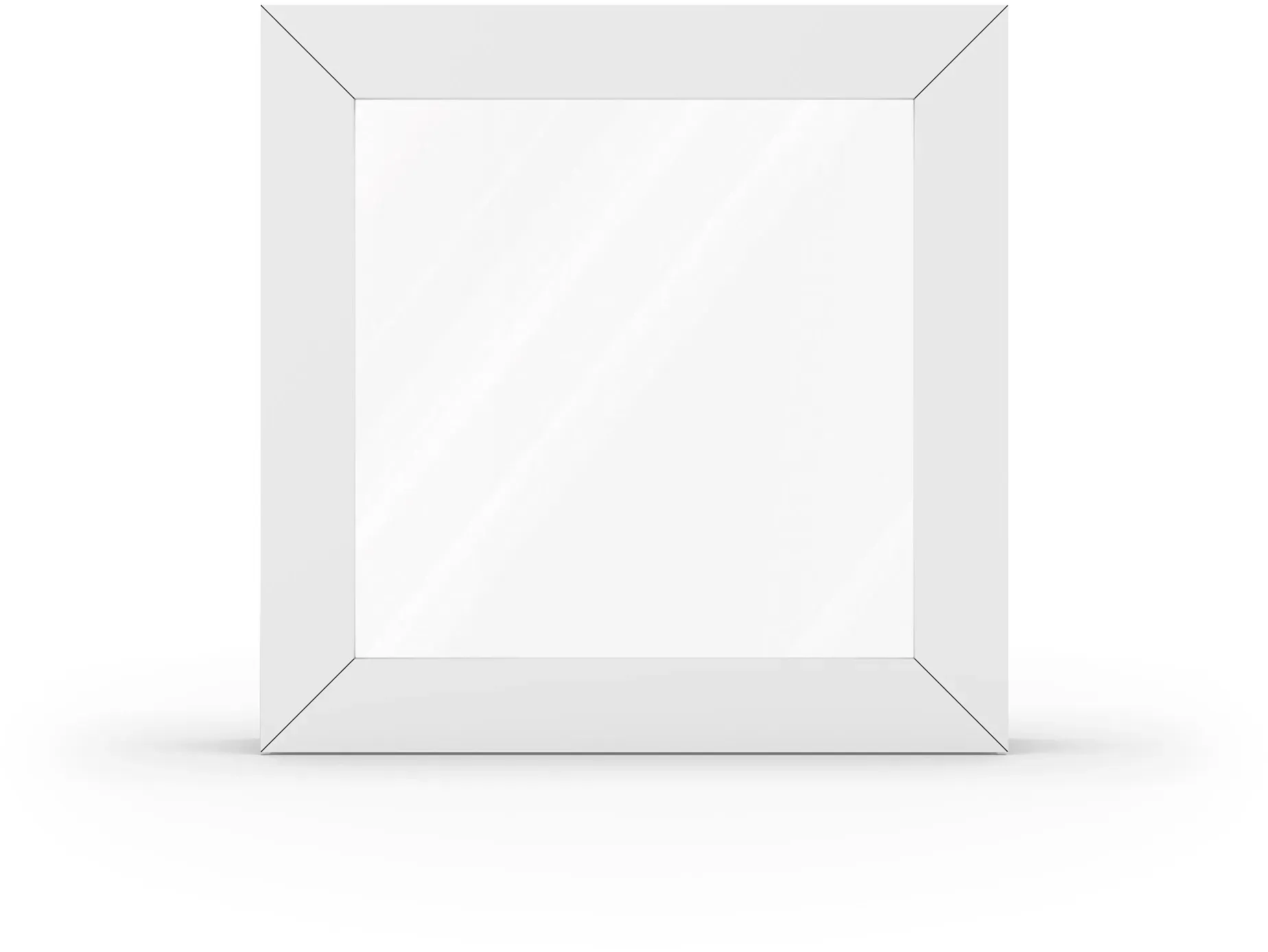 Kunststofffenster Weiß, aluplast Ideal 4000,510 x 510 mm, 1-teilig festverglast, individuell konfigurierbar