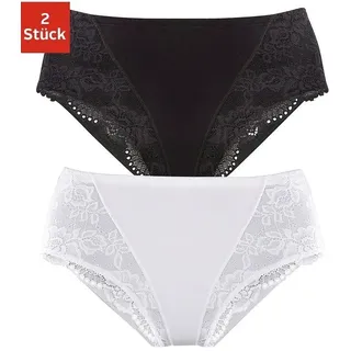 PETITE FLEUR Formslip, (2er-Pack), Bodyforming Slip aus elastischer Baumwolle PETITE FLEUR schwarz, weiß 36/38
