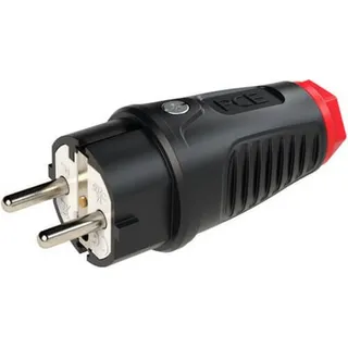 PCE Stecker Schutzkontaktstecker Gummi 2xErdung IP44