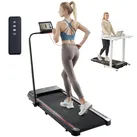 VEVOR Walking Pad Laufband unter den Schreibtisch, Laufband zum Arbeiten, klappbares Laufband mit 120 kg Tragkraft, tragbares 2 in 1 Pad mit 2,5 PS, Griffstange Fernbedienung LED-Anzeige 1-12 km/h