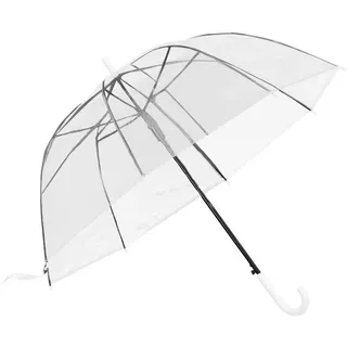 Youyijia Langregenschirm Durchsichtiger Regenschirm Durchsichtig Stockschirm