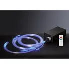 Brumberg 48221002 LED-RGB+W-Sternenhimmel-Set 8 W, mit Projektor, Funkfernbedienung und Faserbünd