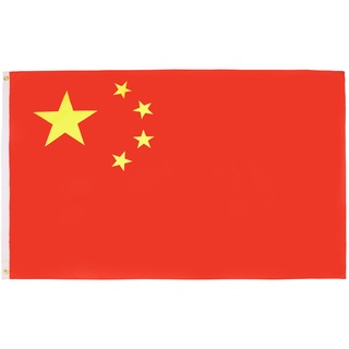 AZ FLAG - Flagge China - 90x60 cm - Chinesische Fahne 100% Polyester mit Messing-Ösen - 50g