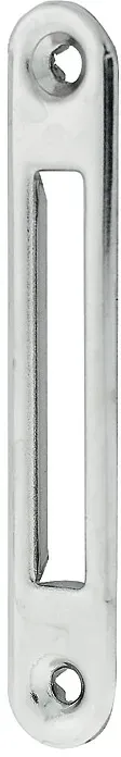 Schließblech Stahl vernickelt, 60 x 10 mm
