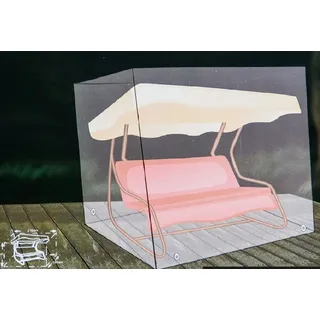Buri Hollywoodschaukel Abdeckhaube anthrazit Schutzhülle Abdeckplane 210x155x160cm