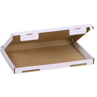 MyPack 50x Großbriefkartons Versandkartons Faltschachtel Faltkarton Maxibrief Karton 230 x 160 x 20 mm, Weiß, GB-1
