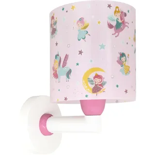 Dalber kinder Wandlampe, Kinderlampe Wandleuchte Fairy Dreams Rosa Feen