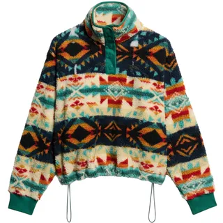 Superdry Damen Superweicher Bedruckter Teddy-Fleece Nava Quilt Print 38 - 38