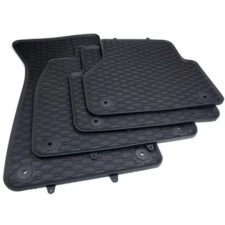 kfz-premiumteile24 Premium Gummimatten Kompatibel mit A6 Limousine Avant 4K + A7 Sportback (C8) + A6 Allroad Baujahr ab 2018 Fußmatten Automatten Gummi Allwetter 100% Passgenau