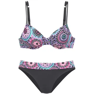LASCANA Bügel-Bikini Damen lila bedruckt Gr.36 Cup B