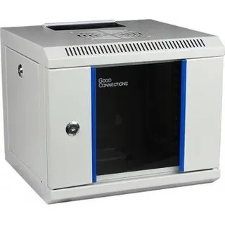 Good Connections GC-R0104 Rack 4U Wandmontiertes Regal Grau (4 HE, 10 Zoll Rack), Serverschrank, Grau