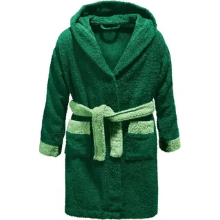 Erwin Müller Kinder-Bademantel mit Kapuze Dino grün | Gr.: 134/140