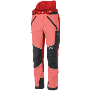 PSS Schnittschutzhose X-treme Light Rot/Schwarz Größe 56