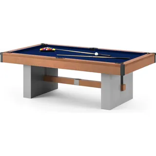 Bison Billardtisch Loft Schiefer Blau, 9ft (Spielfeld 254x127 cm)