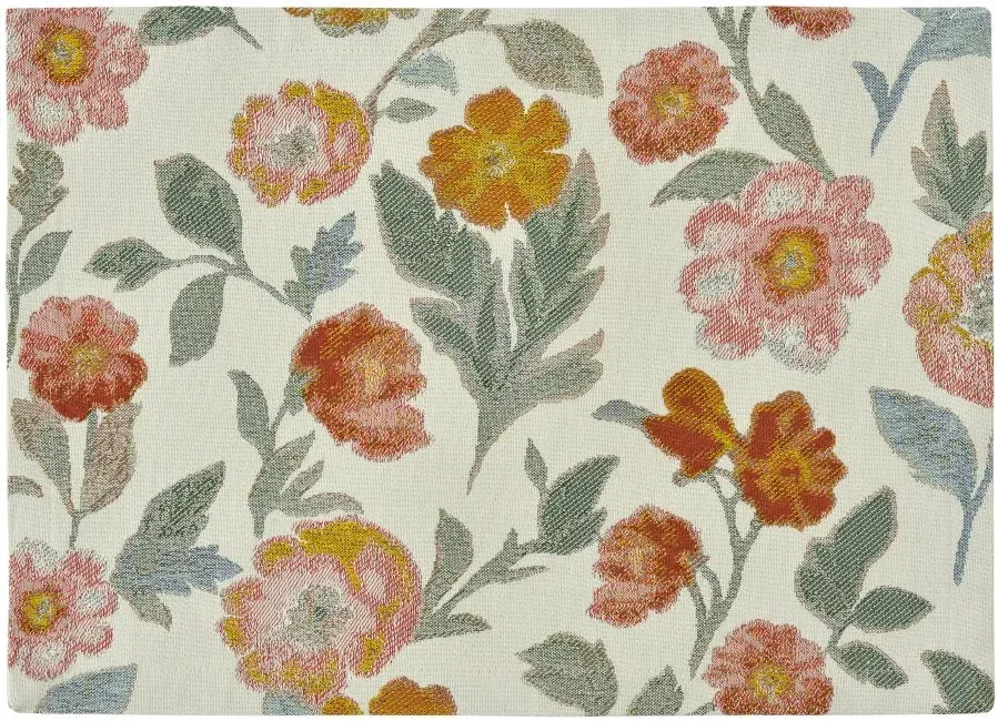 Tischläufer Hazel 40x150 Mint Green - Elegantes Blumenmuster in Natur- & Rosétön...