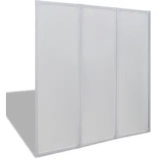 vidaXL Duschwand 117x120 cm 3-teilig Faltbar