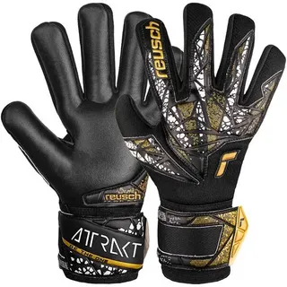 REUSCH Kinder Torwarthandschuhe Attrakt Silver NC, black / gold / white / black, 7