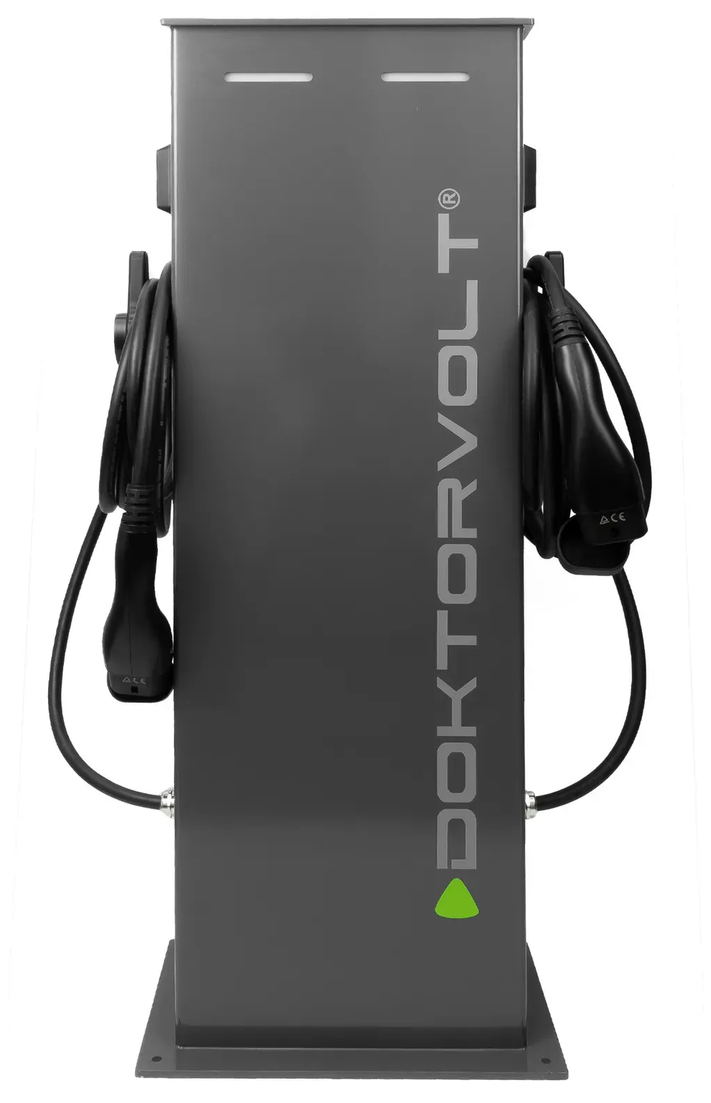 Ladestation für Elektrofahrzeuge 2x11 kW Zwei Stationen Ladesäule RFID 2x4,5m Ladekabel Typ 2 DOKTORVOLT DV-6760-EV