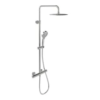 V&B Duschsystem Verve Showers TH, m Umstell., 3-strg., Wandmont., chr