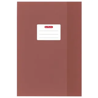 Hefthüllen 5 Heftumschläge / Hefthüllen DIN A4 / Baststruktur / Farbe: braun