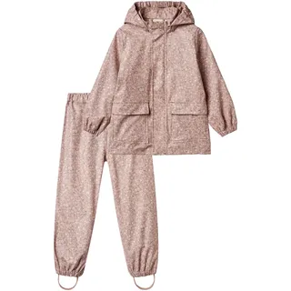 Wheat Regenwear Ola Set Mädchen GRS recycelt wasserdicht Winddicht, powder flower meadow, 104/4y - 104