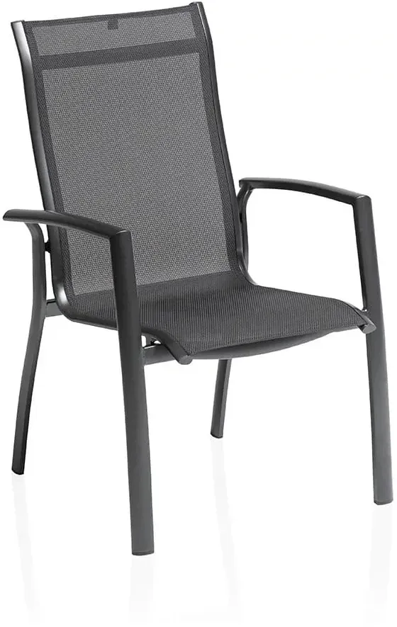 Kettler Legato Curve Silver Line Stapelsessel - Anthrazit