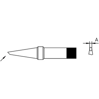 Weller 4PTF8-1 Lötspitze Rundform, abgeschrägt Spitzen-Größe 1.2mm Inhalt 1St.