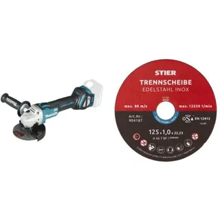 DGA511Z Solo + Edelstahl-Trennscheibe 125 x 1,0 x 22,23 mm