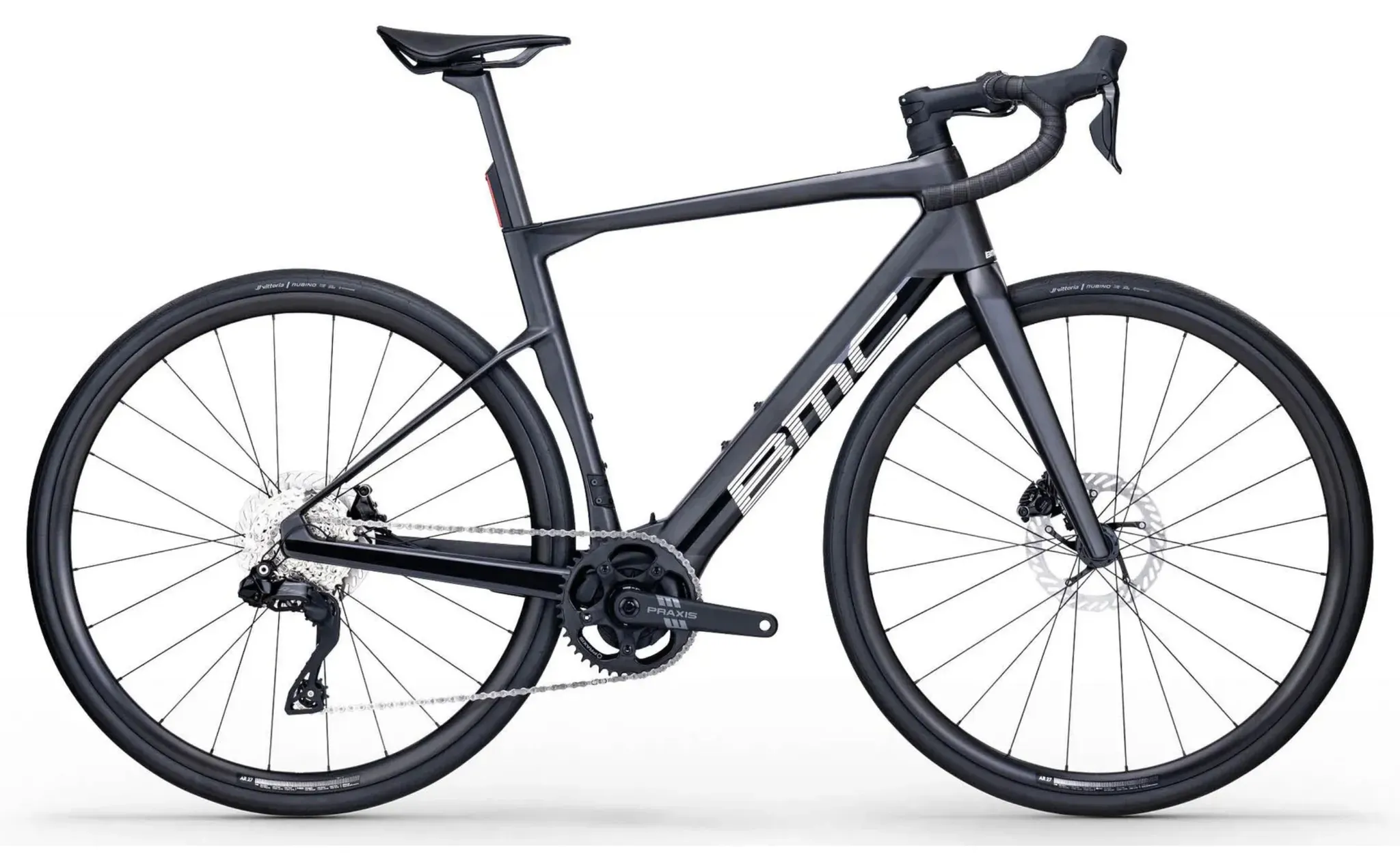 BMC Roadmachine 01 AMP One TQ HPR60 360Wh - 54 cm - Black Carbon