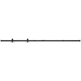 vidaXL Mini Schiebetürbeschlag Set für Schranktüren Carbonstahl 122 cm