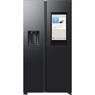 Samsung RS90F67BEFEF Side-by-Side (614 l, 1784 mm hoch, Schwarz)