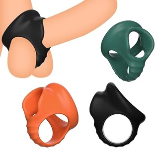 ALMYMM Penisringe Erektion,Penis Ring Dehnbar Silikon for Männer,Cockring und Hodenring Sextoy Set für Paare Erotik Sexspielzeug Zeit verzögerung (schwarz)