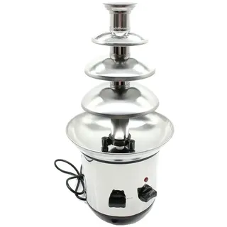 Schokoladenbrunnen, 4 Ebenen, einstellbare Temperatur, Hellgrau - Hellgrau
