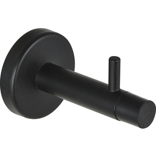 Technik Team Wandtürpuffer mit Haken, Länge 82 mm, Stahl schwarz matt
